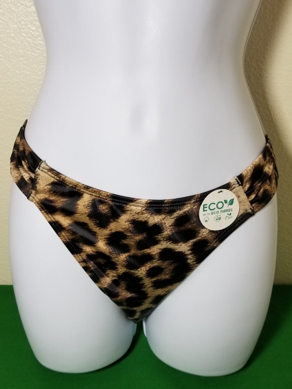 Dorina Kibera Cheetah High Leg Brazilian Bikini Bottom Size Small Sexy Beach NWT